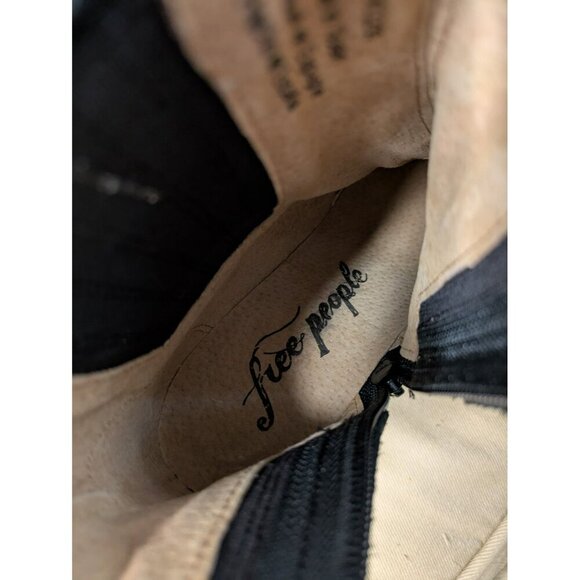 NIB $188 FREE PEOPLE James Chelsea Ankle Boots White Leather Size 6.5-7 / EU 37 - Picture 10 of 11